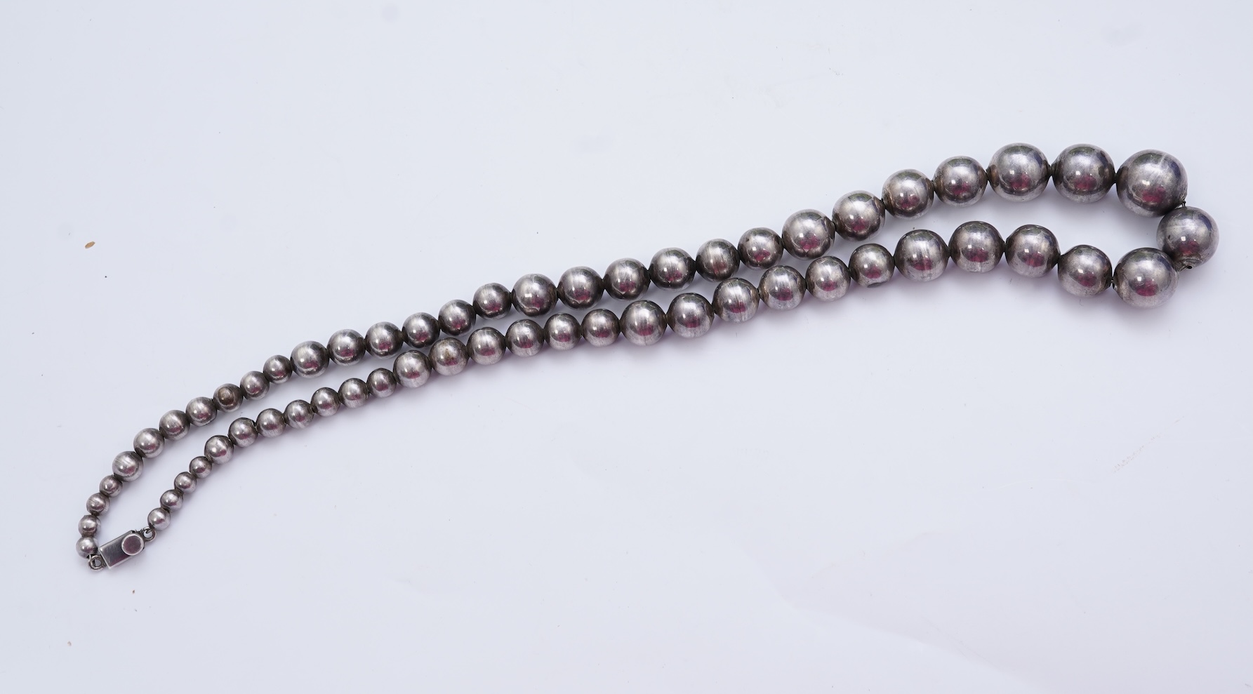 Two silver necklaces